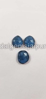 London Blue Topaz Rose Cut Slices